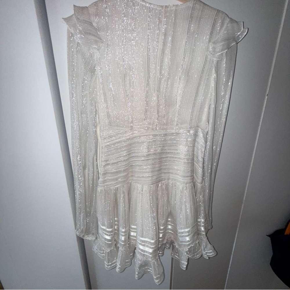 Rococo Sand White Ruffled short Dress - Picture 13 of 13